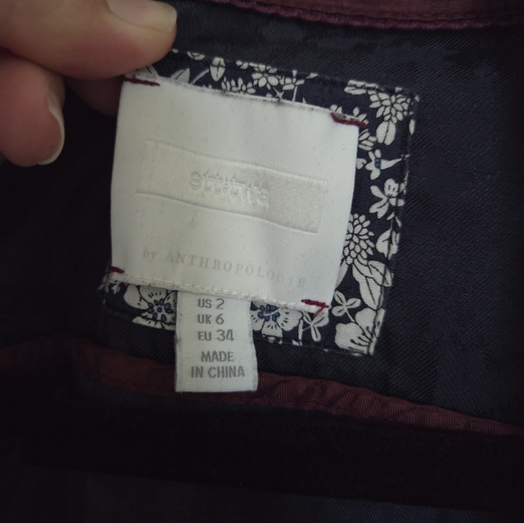 OPEN TO OFFERS ETT TWA by Anthropologie Tie Front Jumpsuit Size 2 - Picture 3 of 4